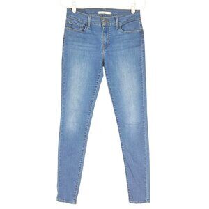 Levis 710 Women's Super Skinny Blue Jeans Size 28 Mid-Rise Stretch Low Rise